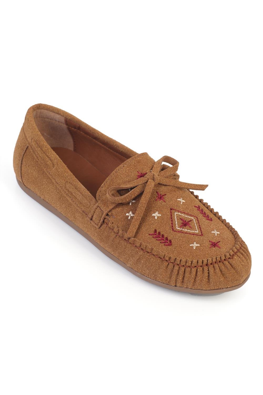 Capone Outfitters 731 Women Sued Tan Loafer