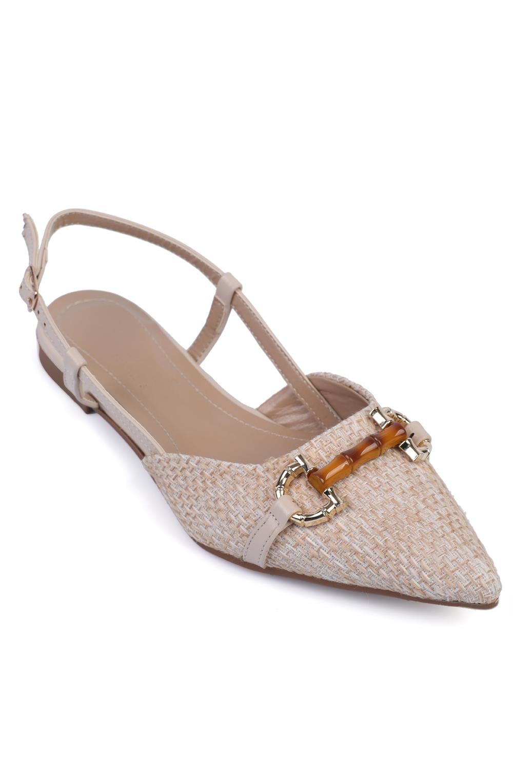 Capone Outfitters 802 Women Beige Ballerina