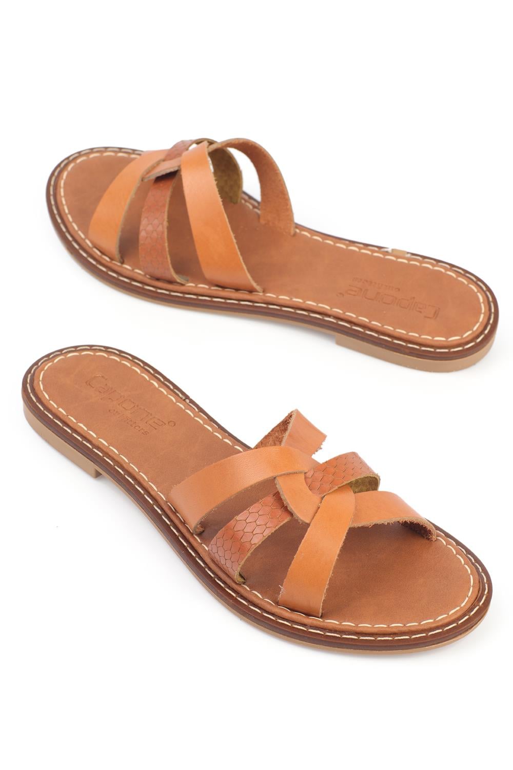 Capone Outfitters 845 Women Tan Sandal