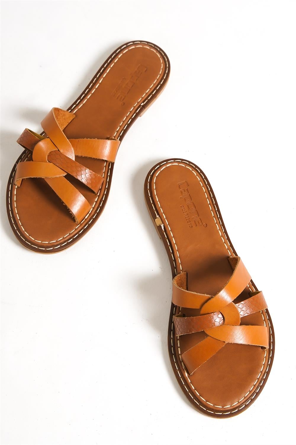 Capone Outfitters 845 Women Tan Sandal