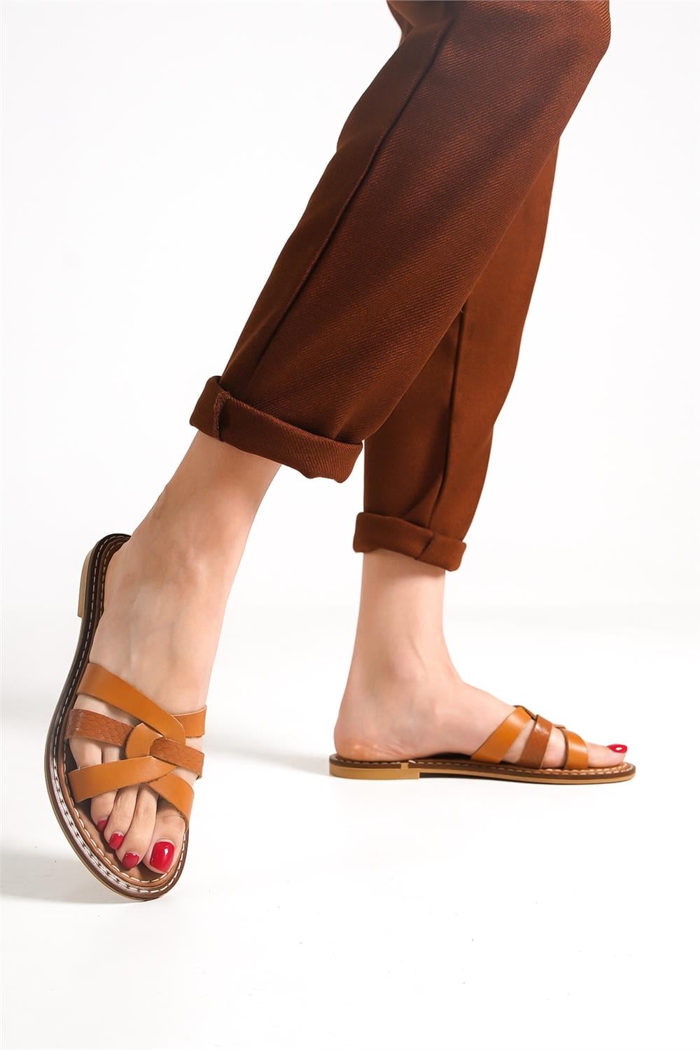 Capone Outfitters 845 Women Tan Sandal