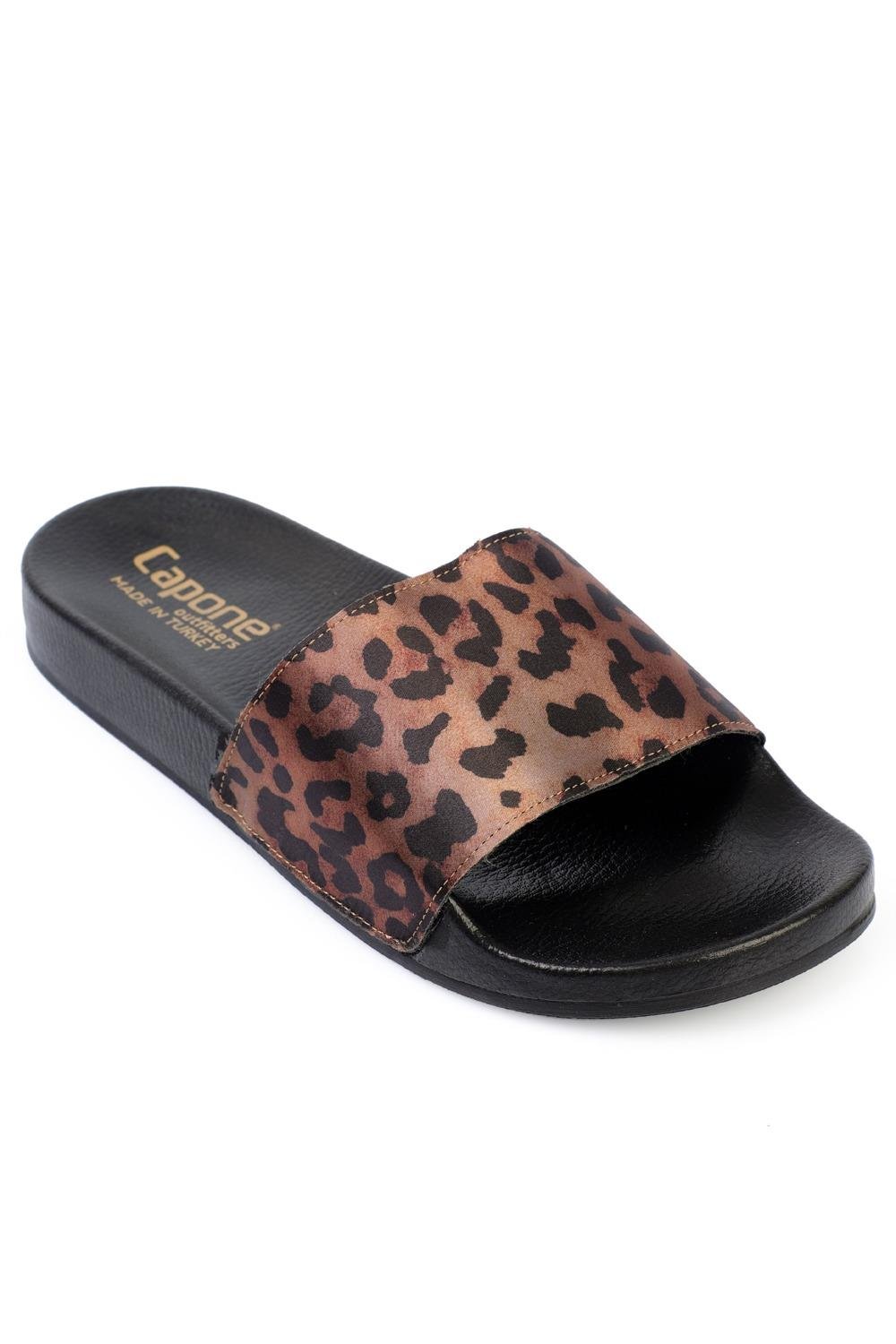 Capone Outfitters 901201 Women Leopard Sandal