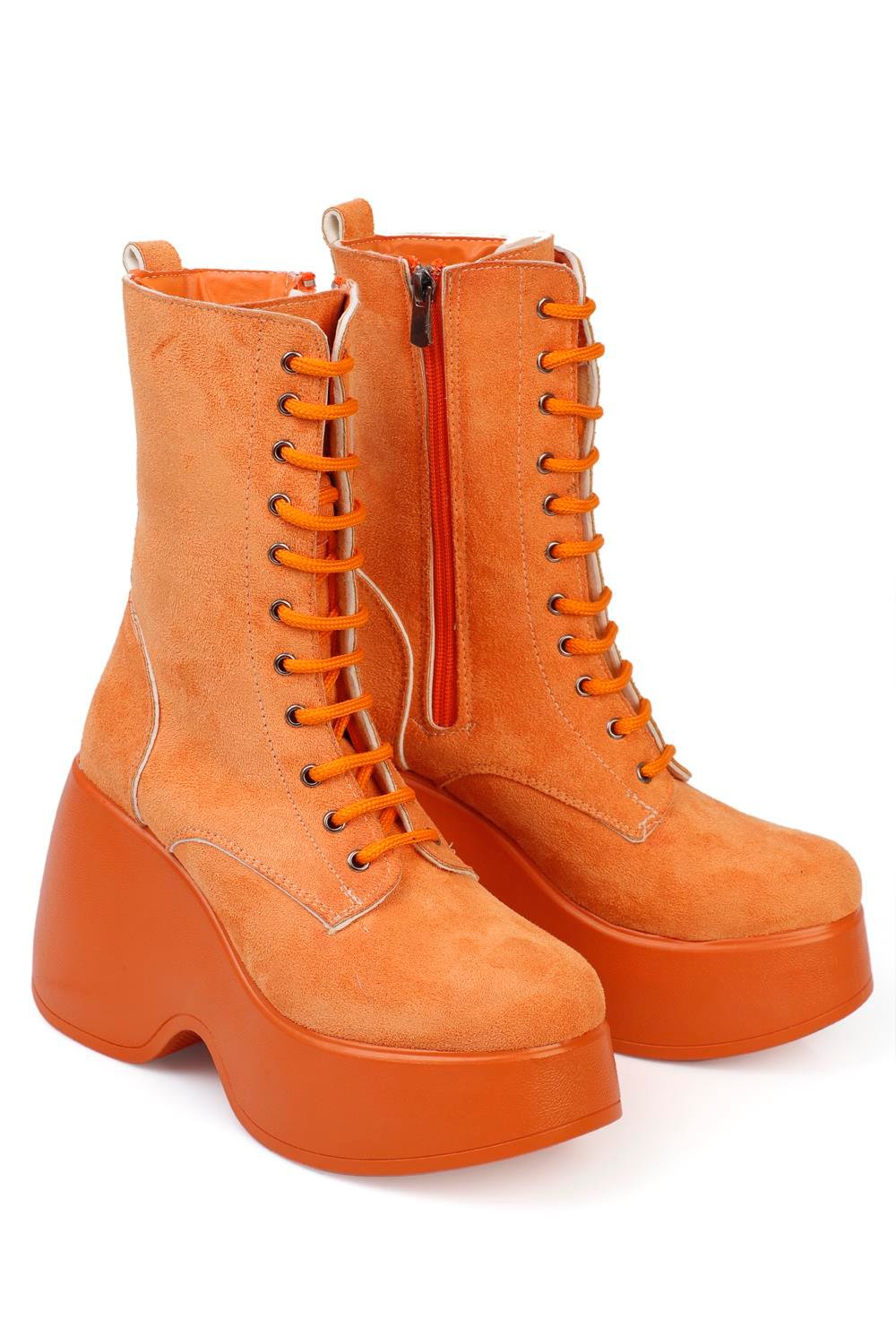 Capone Outfitters BT32 Women Suede Orange Boot