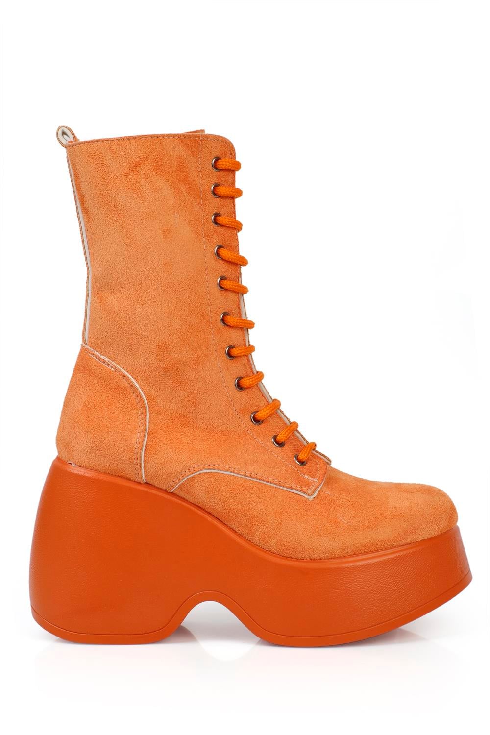 Capone Outfitters BT32 Women Suede Orange Boot
