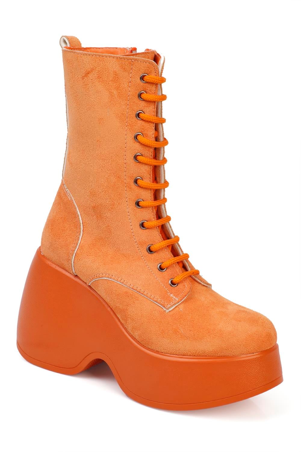 Capone Outfitters BT32 Women Suede Orange Boot