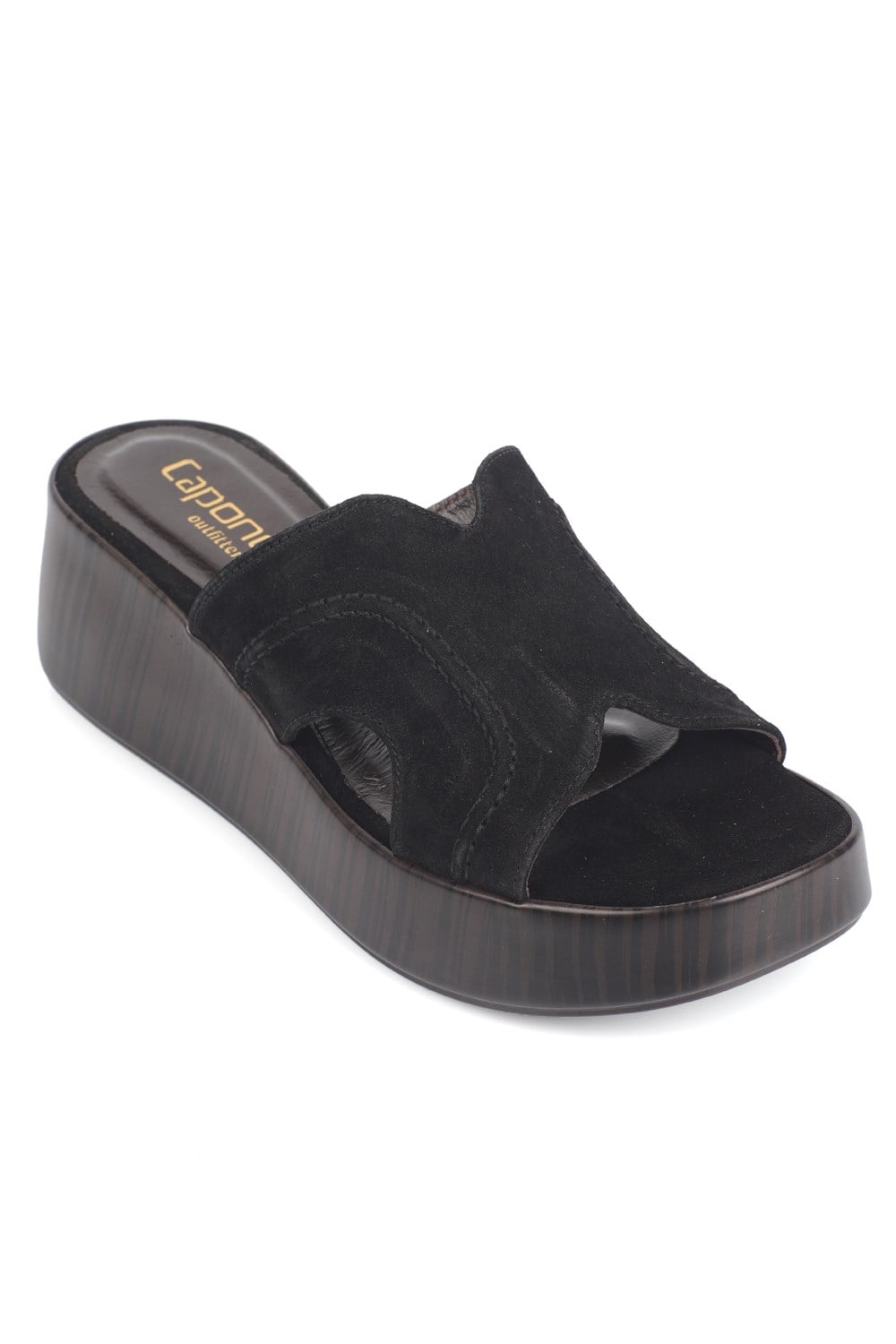 Capone Outfitters D102 Women Sued Black Sandal