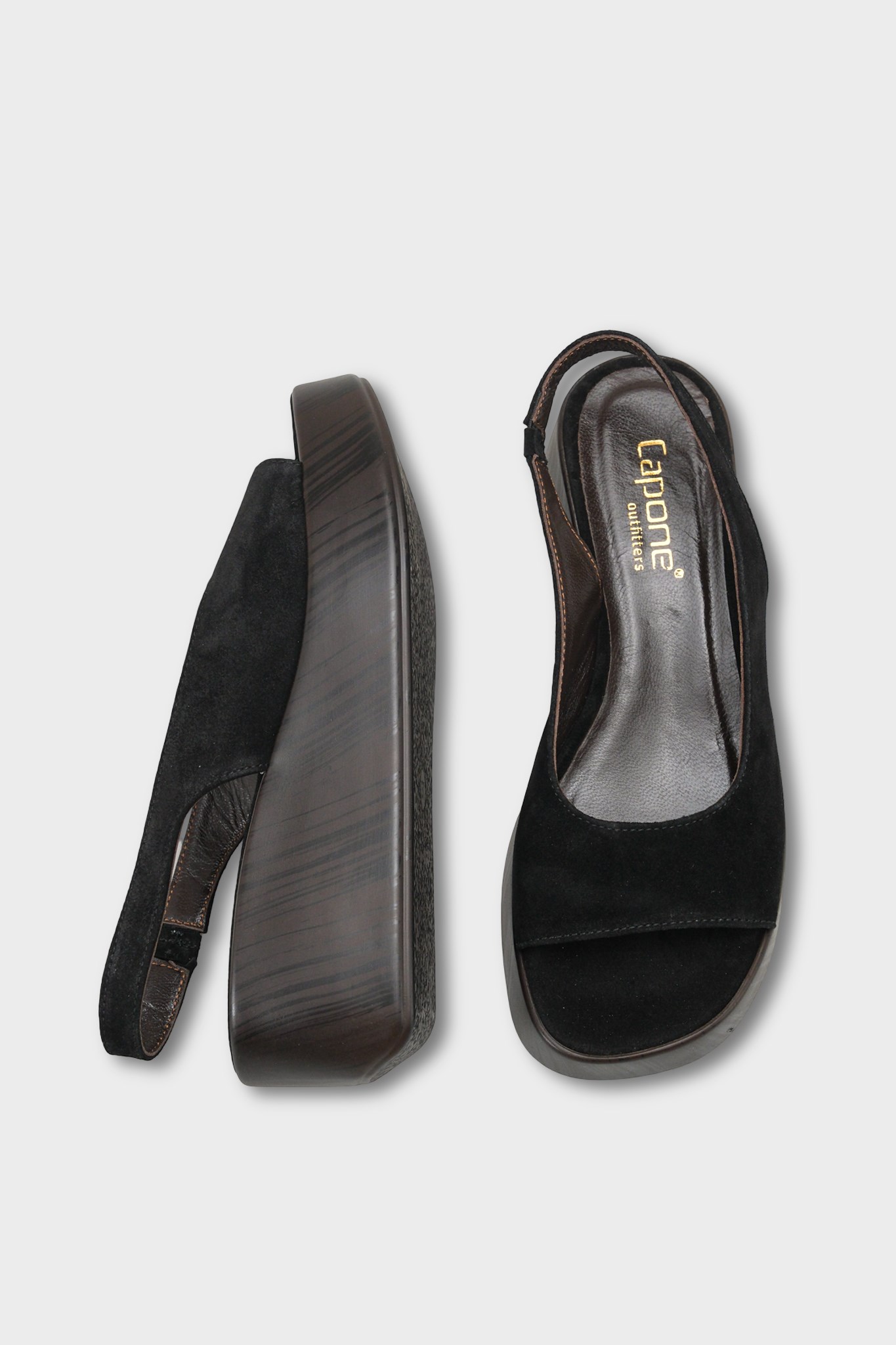 Capone Outfitters D103 Women Sued Black Sandal