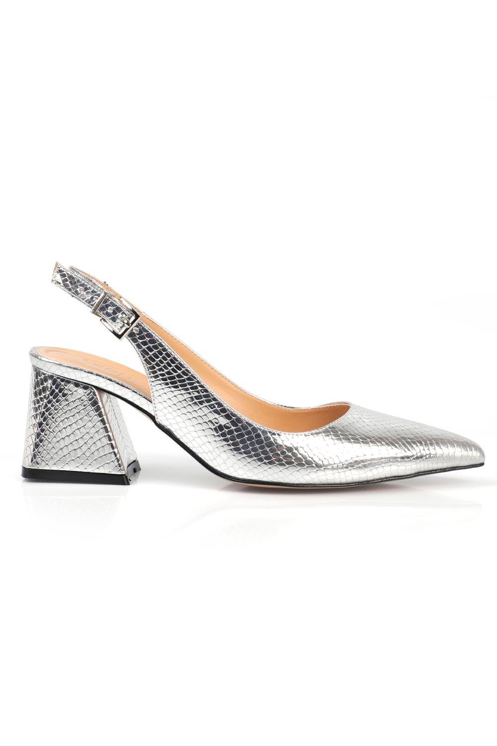 Capone Outfitters F100 Women Silver Heeled