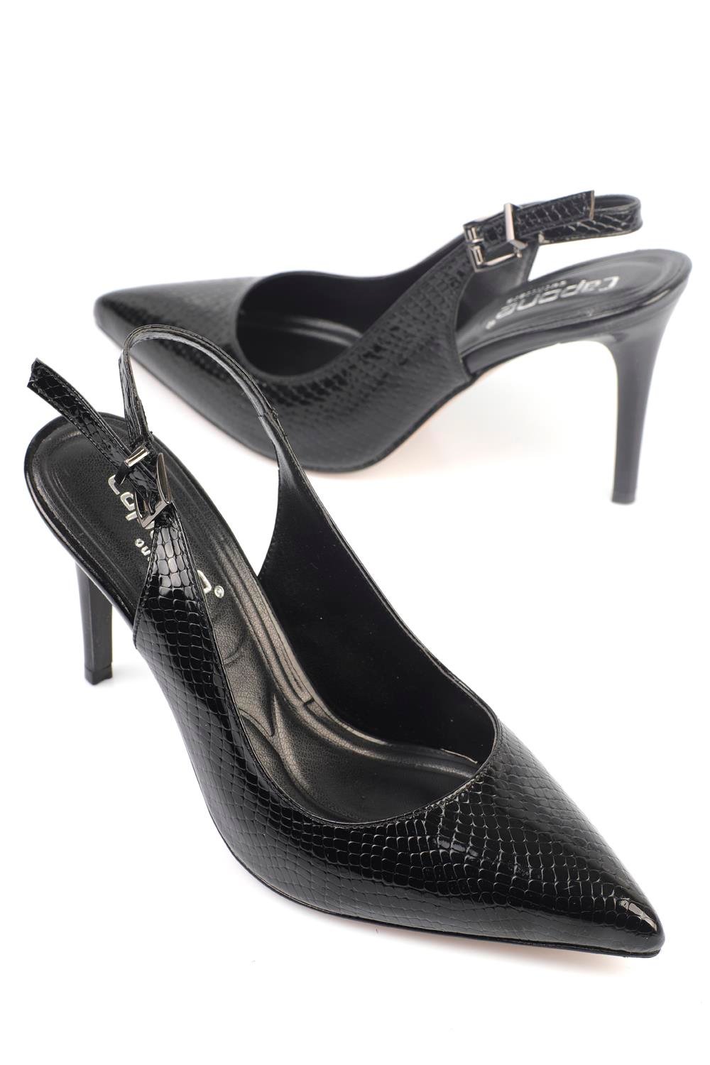 Capone Outfitters F102 Women Black Heeled