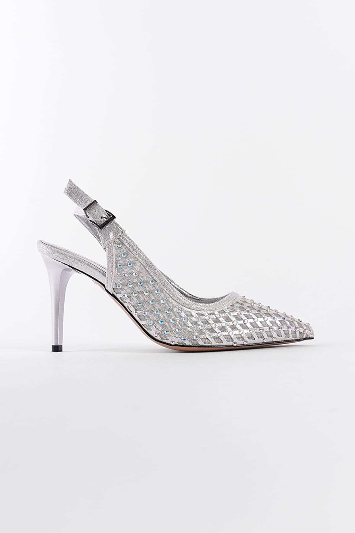 Capone Outfitters F605 Women Silver Stiletto