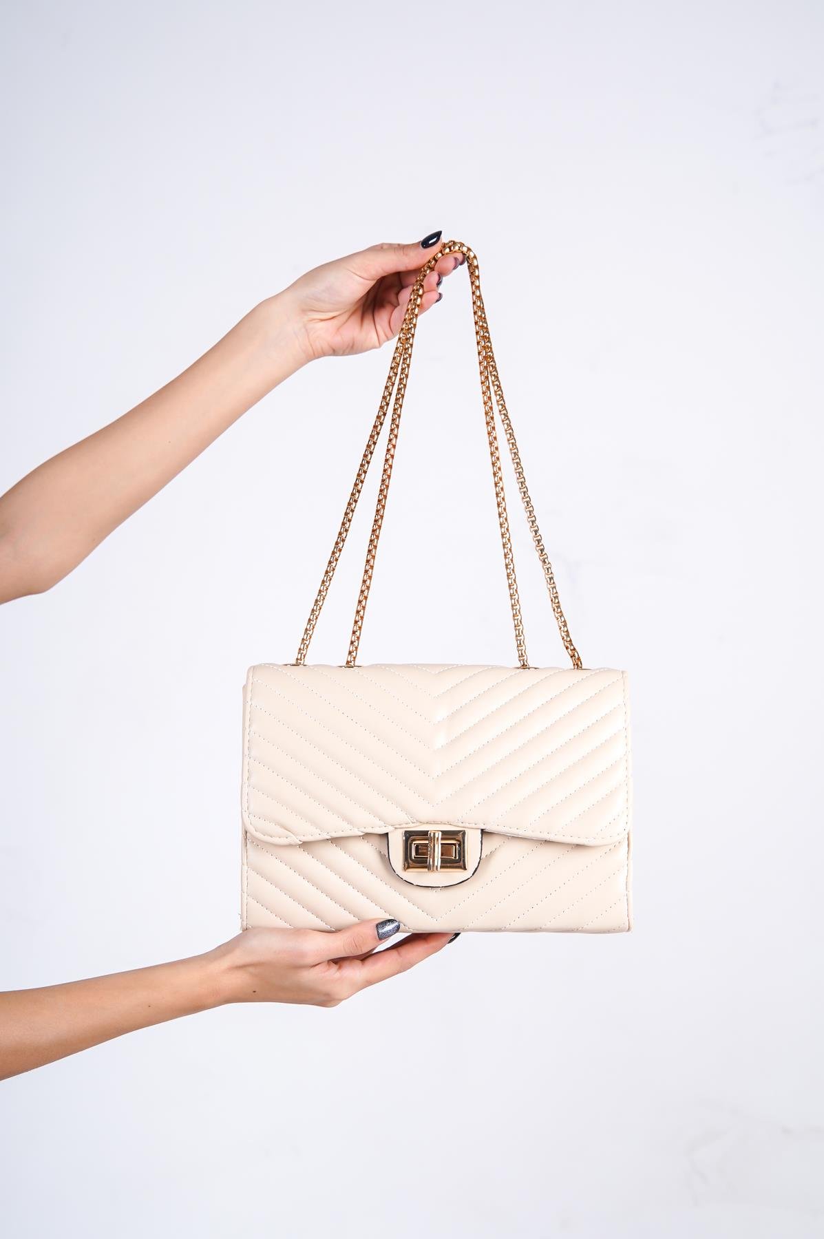Capone Outfitters LND01 Women Beige Shoulder Bag