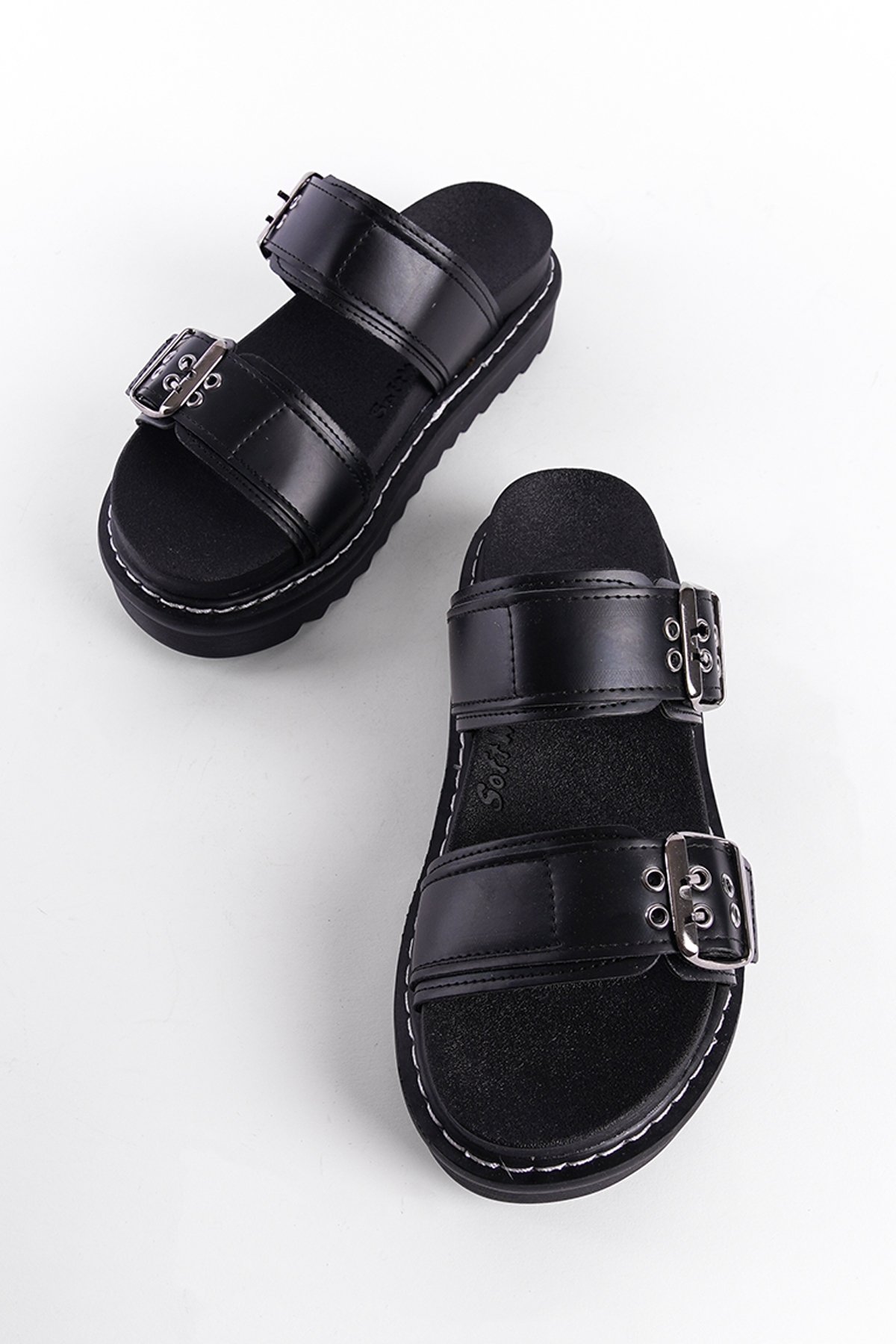 Capone Outfitters M092 Women Black Sandal