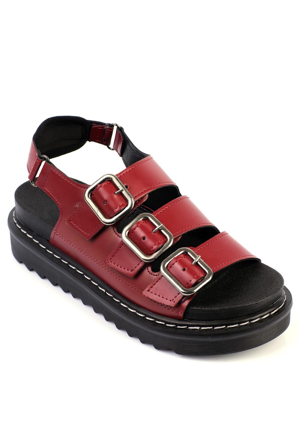 Capone Outfitters M093 Women Burgundy Sandal