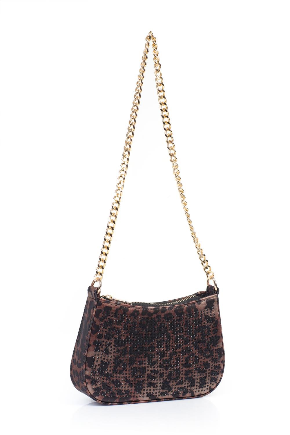 Capone Outfitters PDS01 Women Leopard Hand Bag