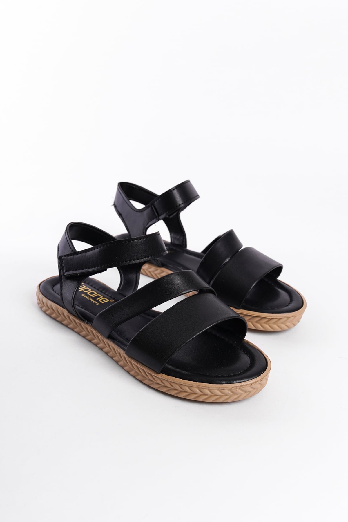 Capone Outfitters S502 Women Black Sandal