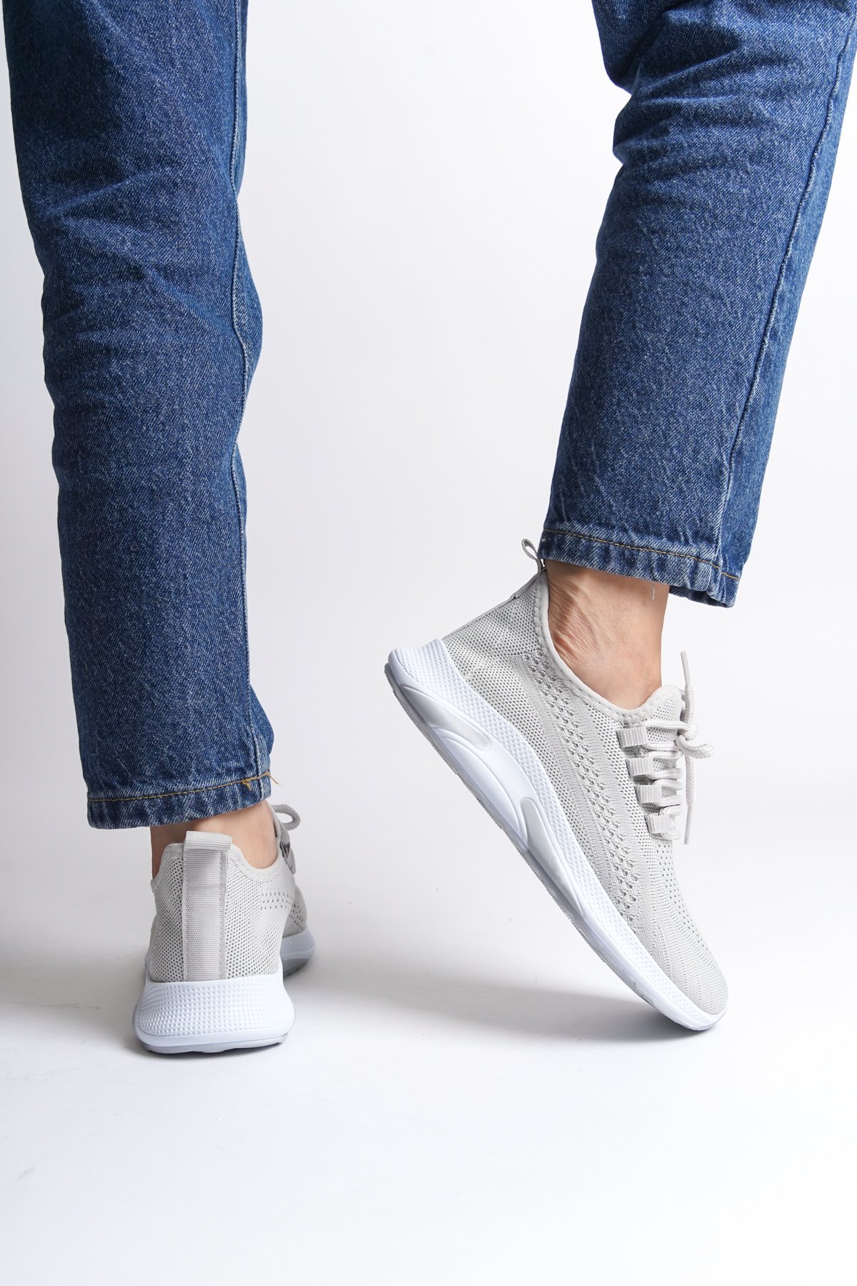 Capone Outfitters T101 Women Light Grey White Sneaker
