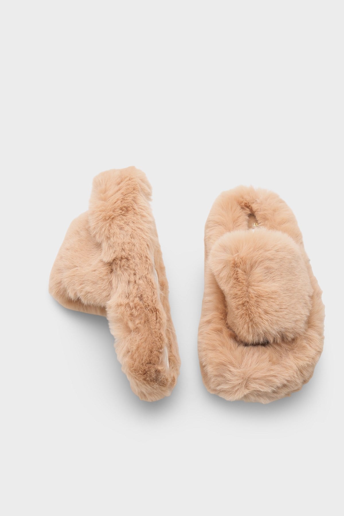 Capone Outfitters Women Mink Plush Wool Lined Indoor Slippers
