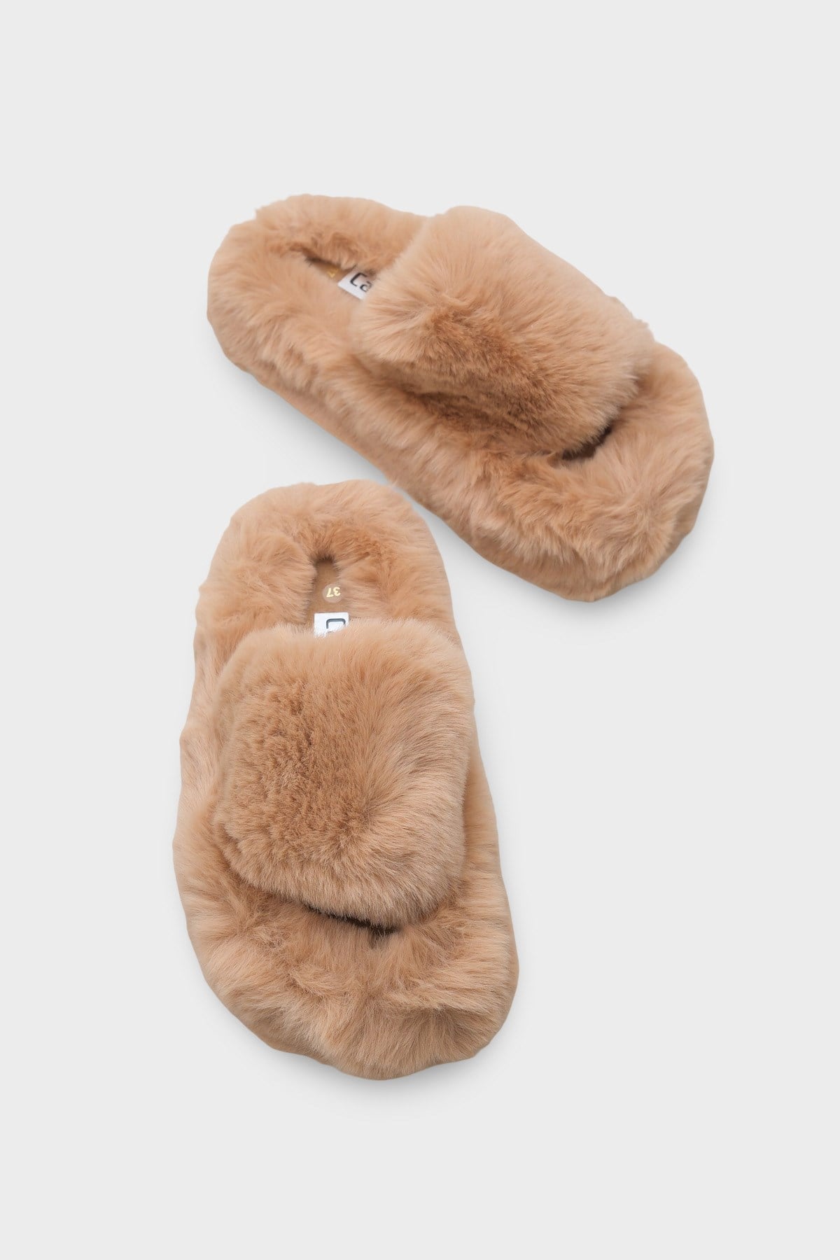 Capone Outfitters Women Mink Plush Wool Lined Indoor Slippers