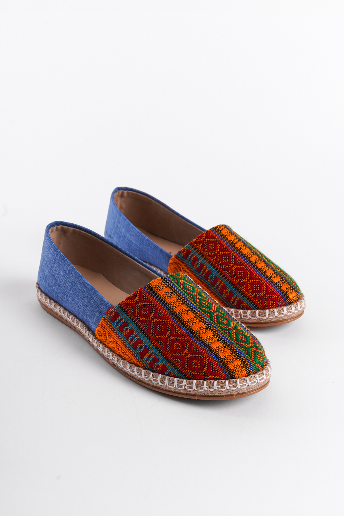 Capone Pasarella 001 Women Orange Denim Espadrille