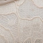 Capone Pennie Lace Mesh Embroidered Women Beige Ballet Flat