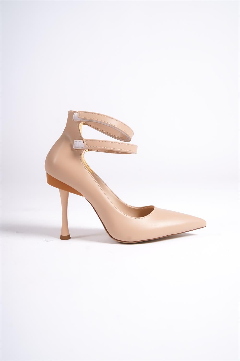 Capone Pointed Toe Ankle Band High Heels Woman Shoes