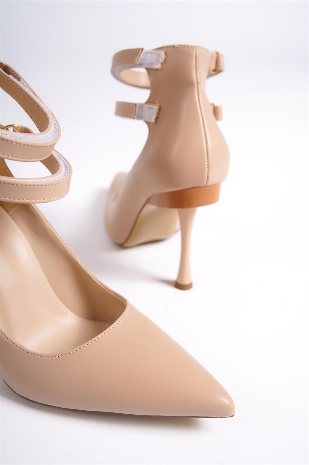 Capone Pointed Toe Ankle Band High Heels Woman Shoes