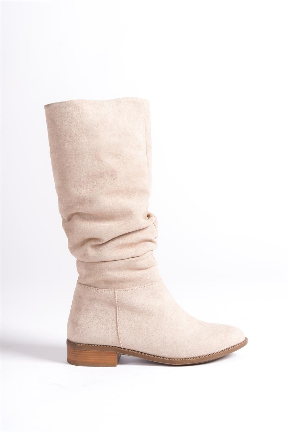 Capone Pointed Toe Slouch Flat Heel Woman Boots