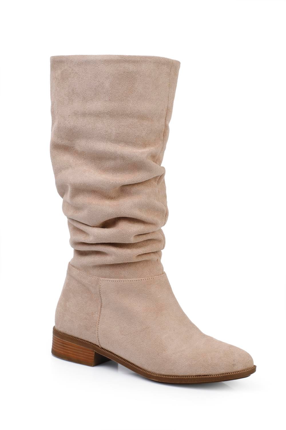 Capone Pointed Toe Slouch Flat Heel Woman Boots