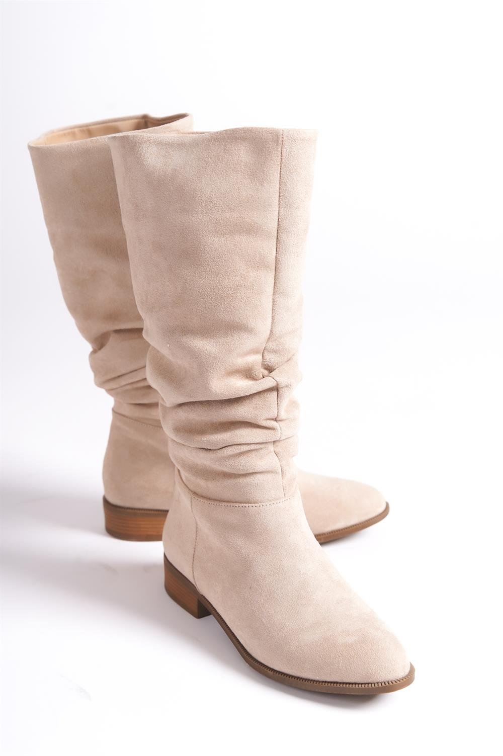 Capone Pointed Toe Slouch Flat Heel Woman Boots