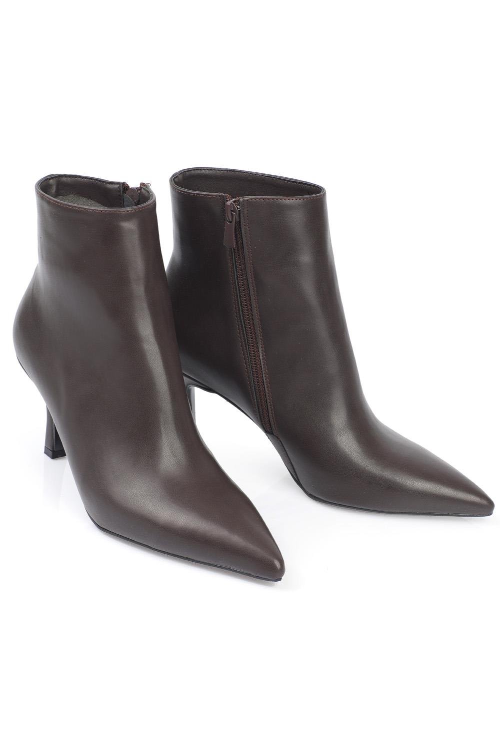 Capone Pointed Toe Woman Boots With Side Zipper