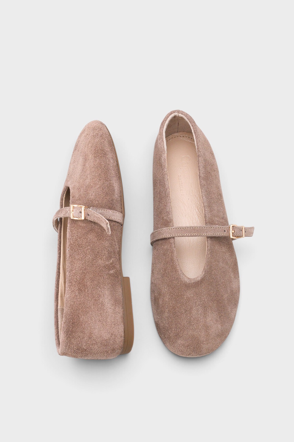 Capone Robyn Genuine Leather Women Mink Ballet Flat
