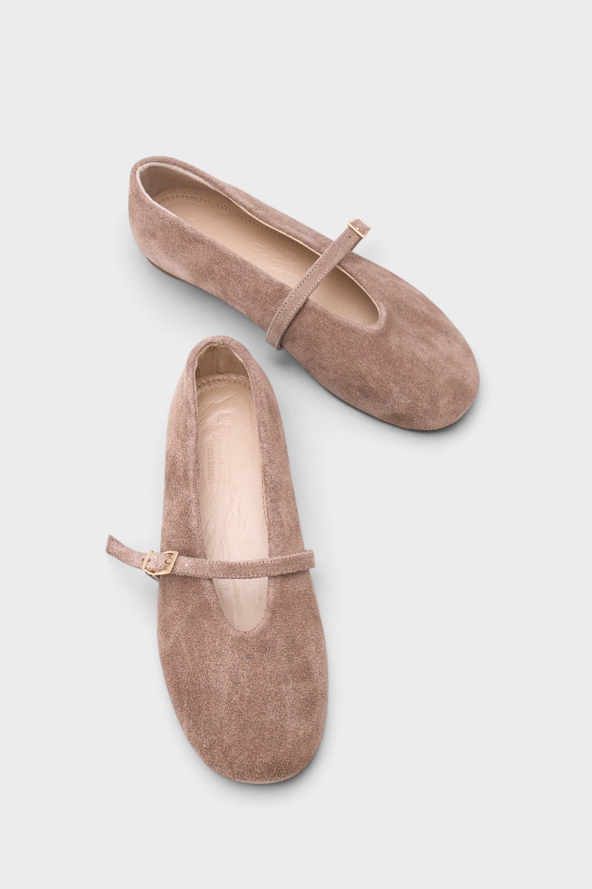 Capone Robyn Genuine Leather Women Mink Ballet Flat
