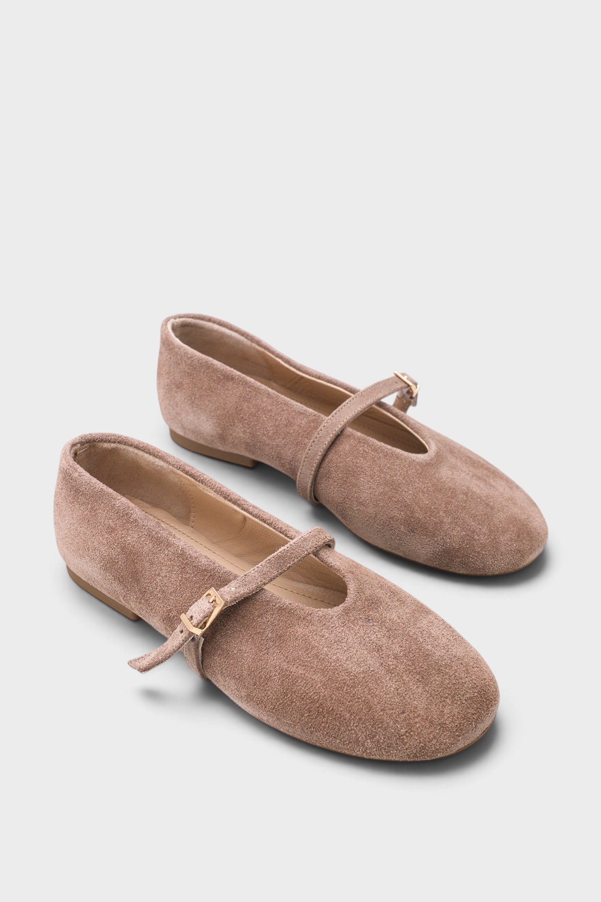 Capone Robyn Genuine Leather Women Mink Ballet Flat
