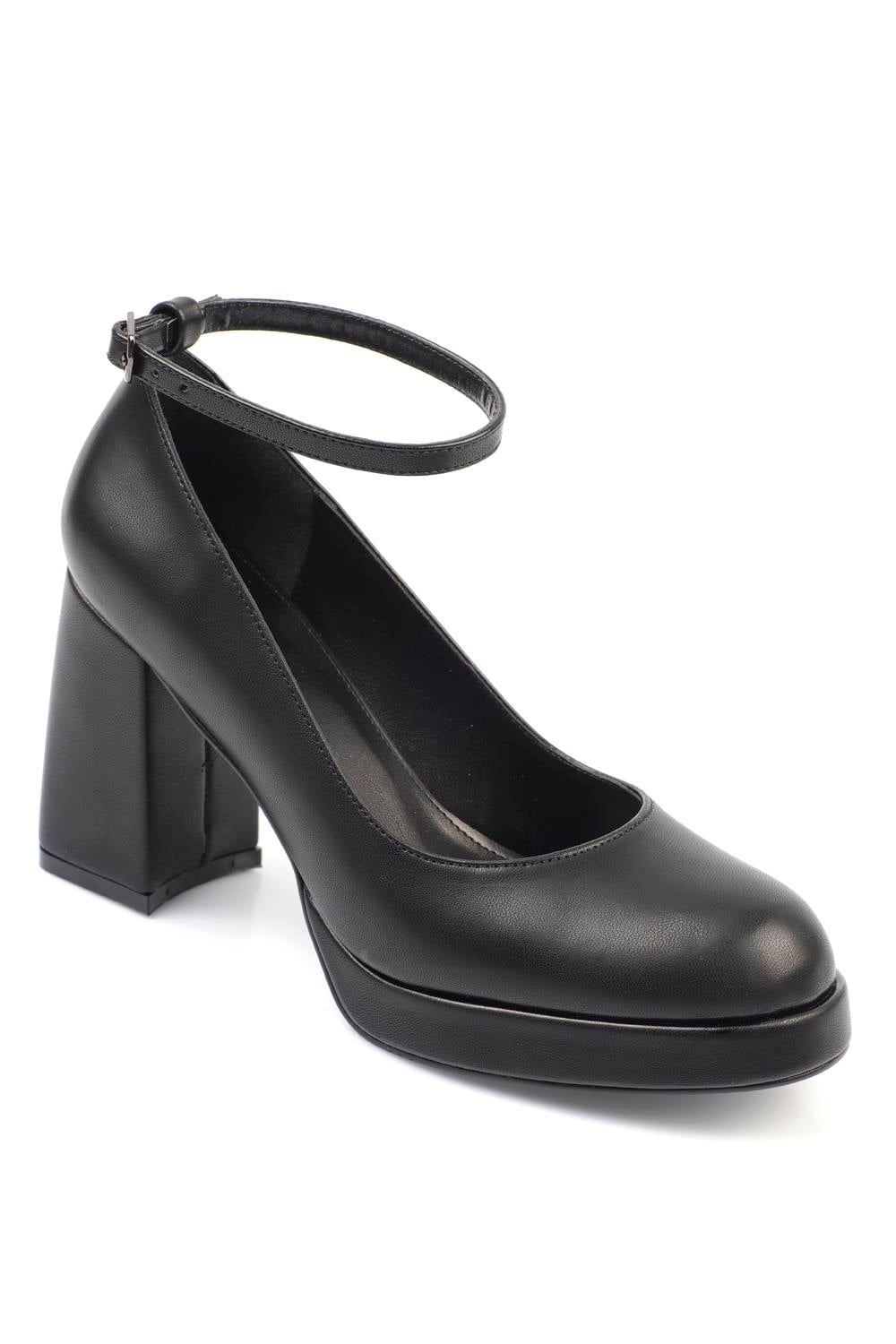 Capone Round Toe Ankle Banded Platform Woman Shoes