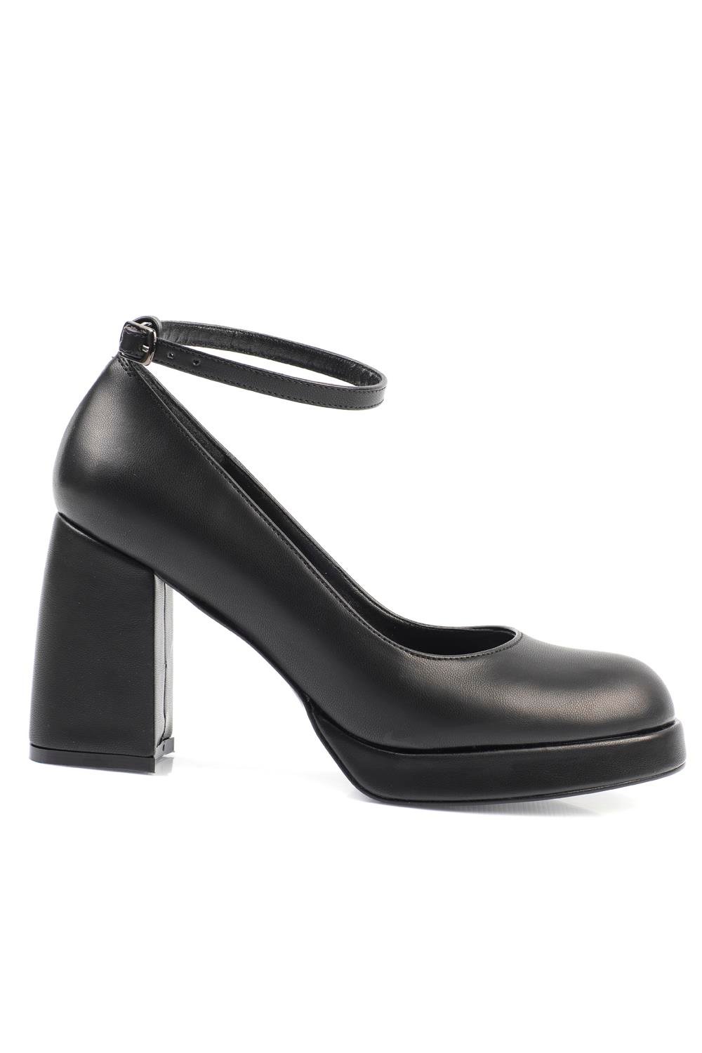 Capone Round Toe Ankle Banded Platform Woman Shoes