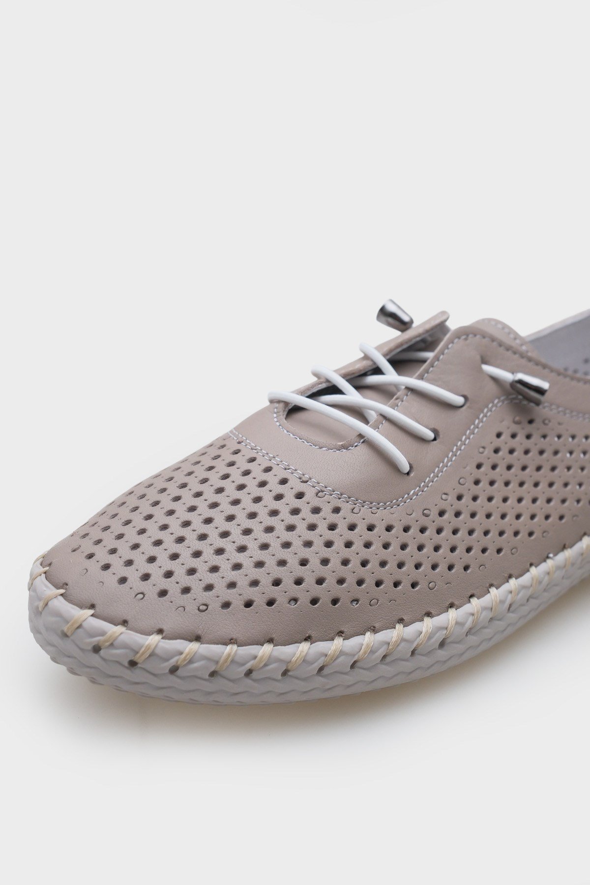 Capone Rubia Genuine Leather Soft Comfort Sole Women Mink Ballet Flat