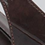 Capone Sall Pointed Toe Croc Effect Open Back Mid Heel Women Brown Shoe