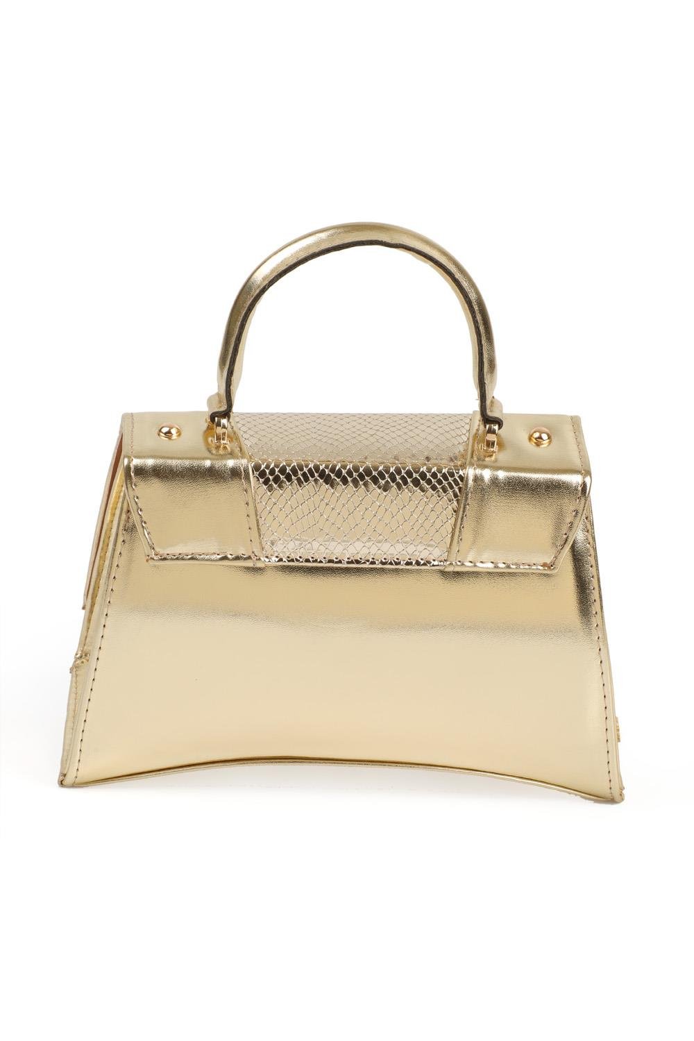 Capone Savonita Special Women Gold Handbag