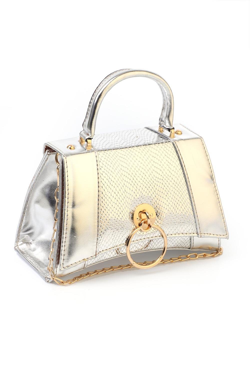 Capone Savonita Special Women Silver Handbag