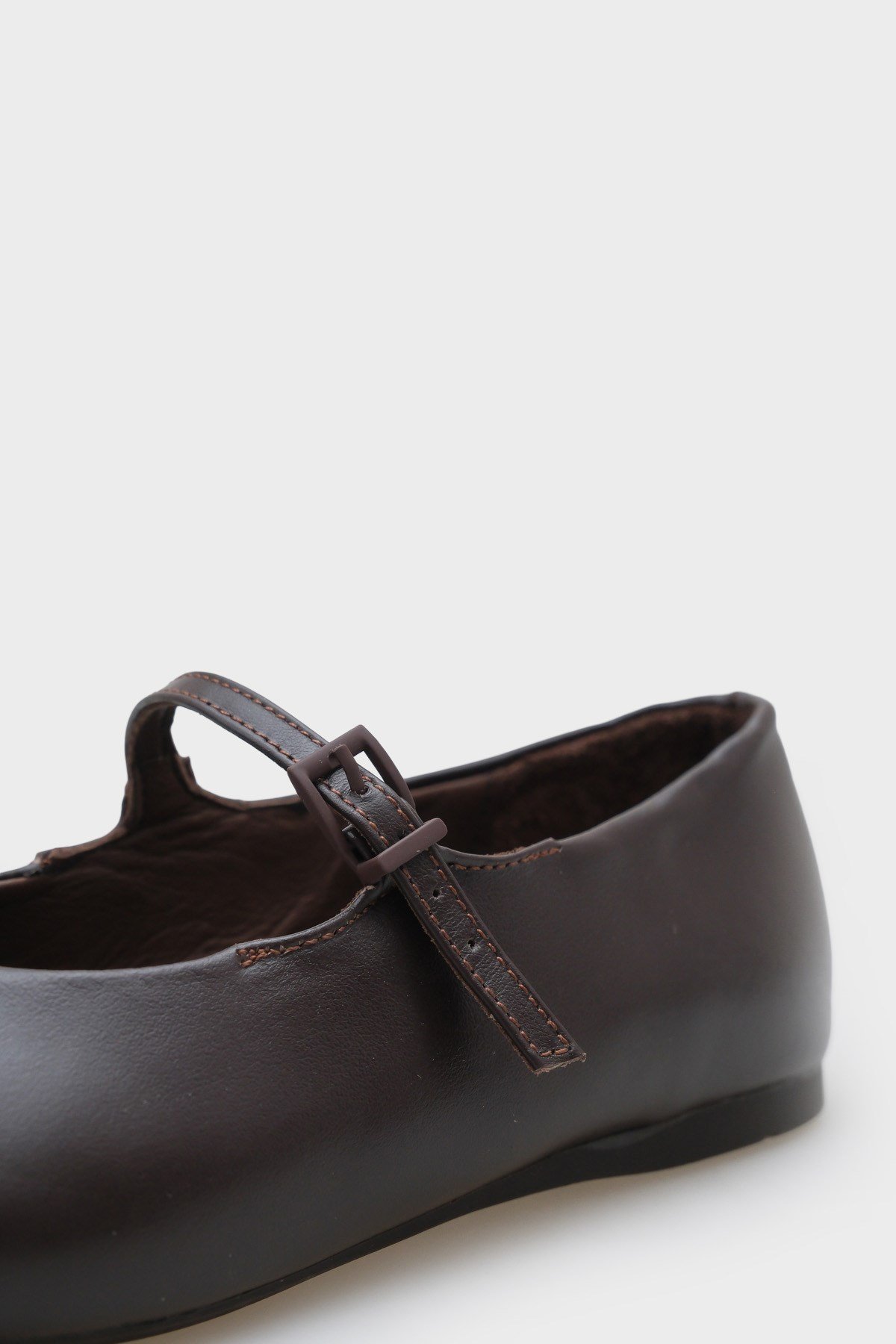Capone Sheri Genuine Leather Women Brown Ballet Flat