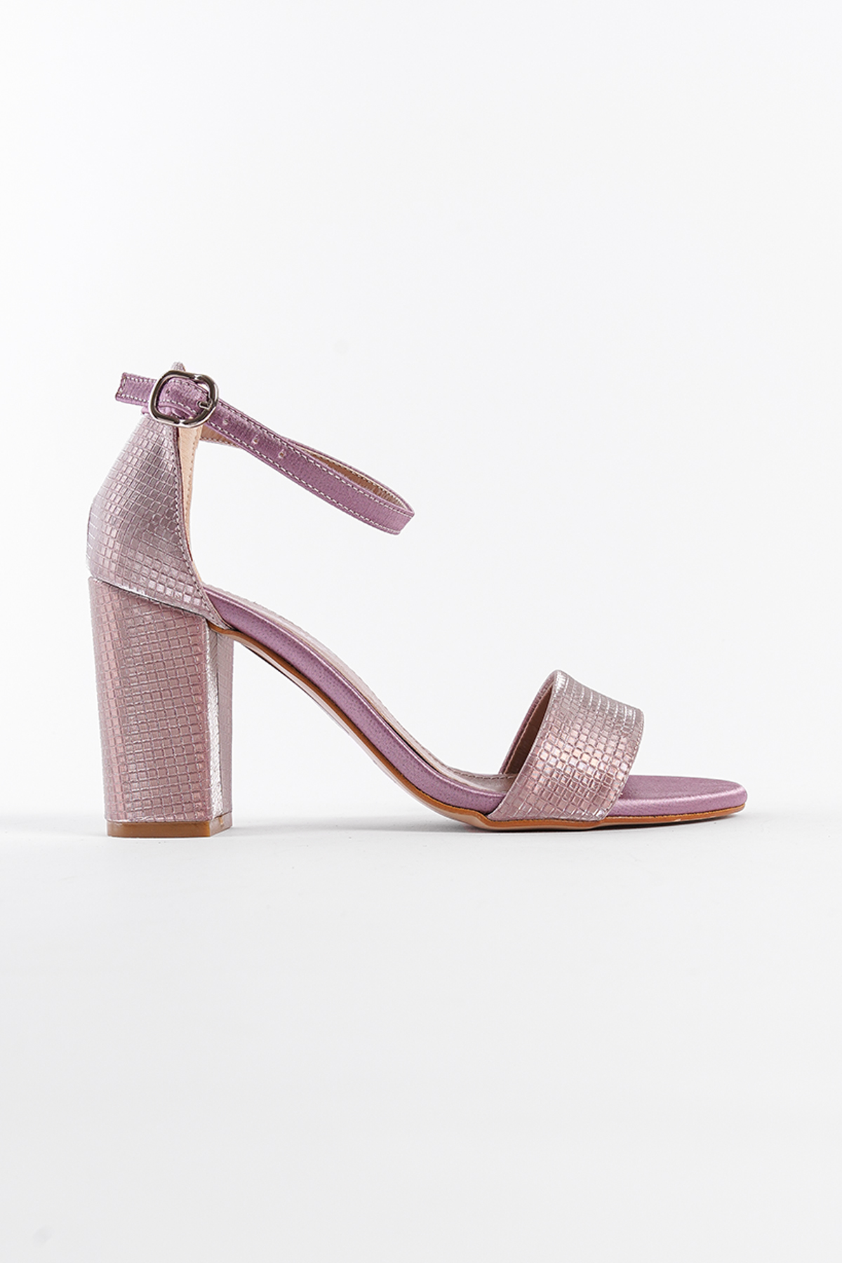 Capone Silvy Block Heel Ankle Strap Women Rose Sandals