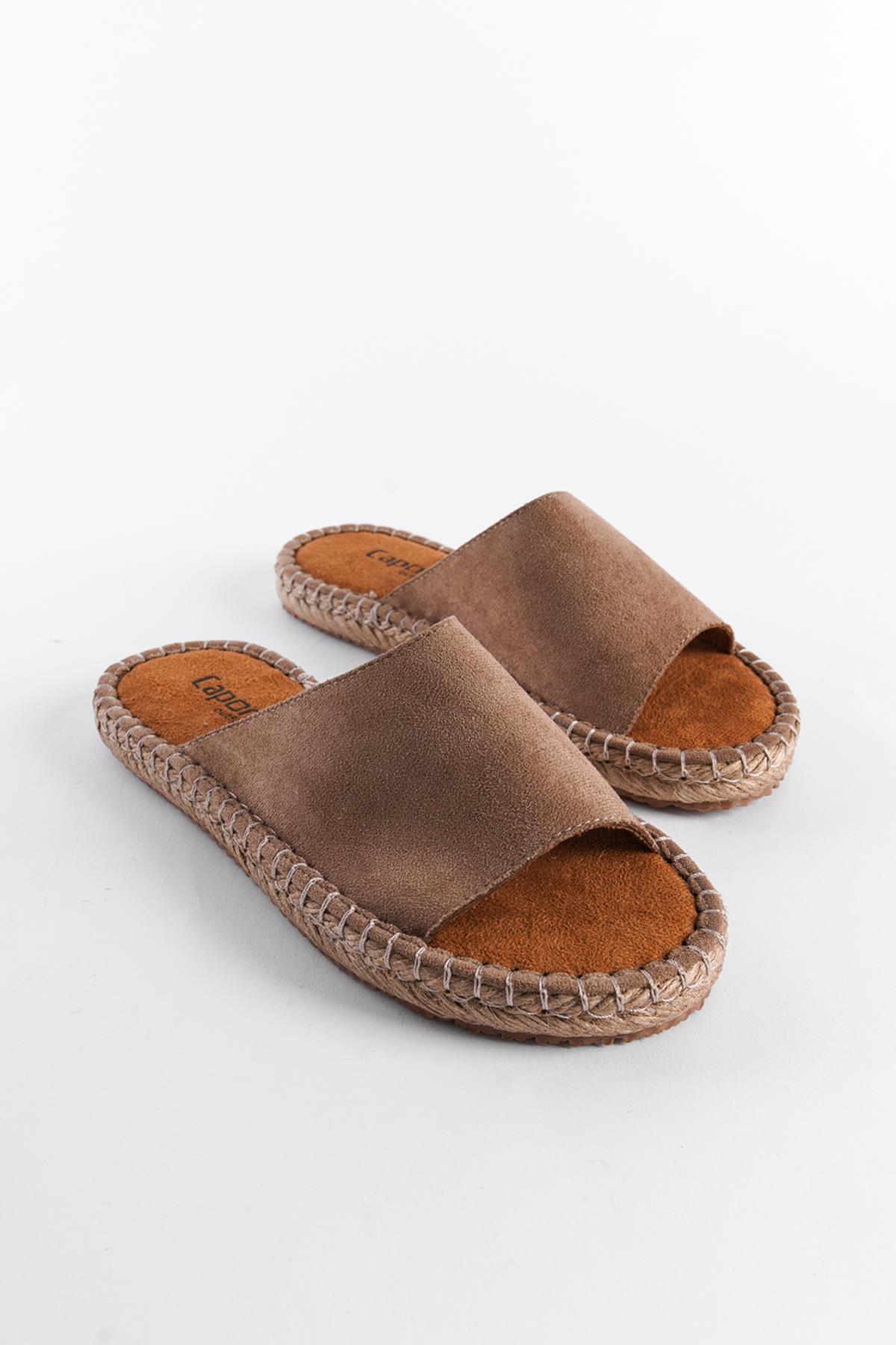 Capone Single Strap Women Mink Espadrille Sandals