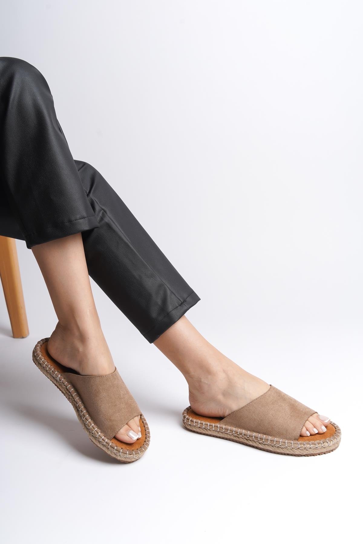 Capone Single Strap Women Mink Espadrille Sandals