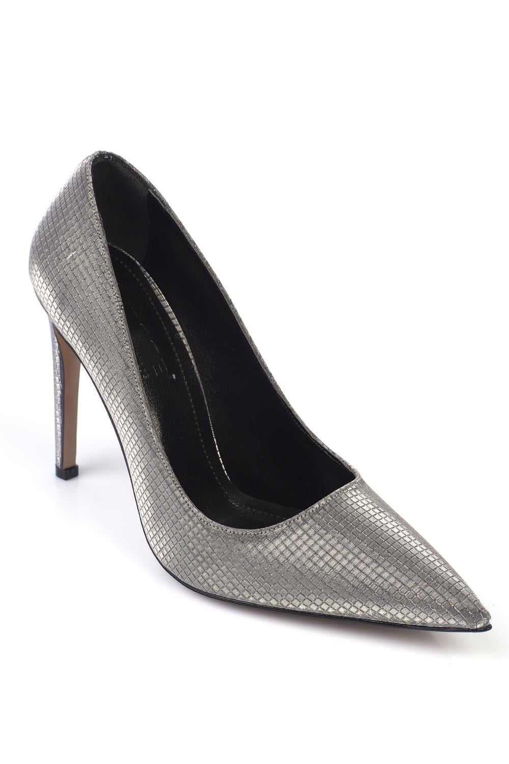 Capone Slingback Mid Heel Soft Padded Insole Women Platinum Shoes