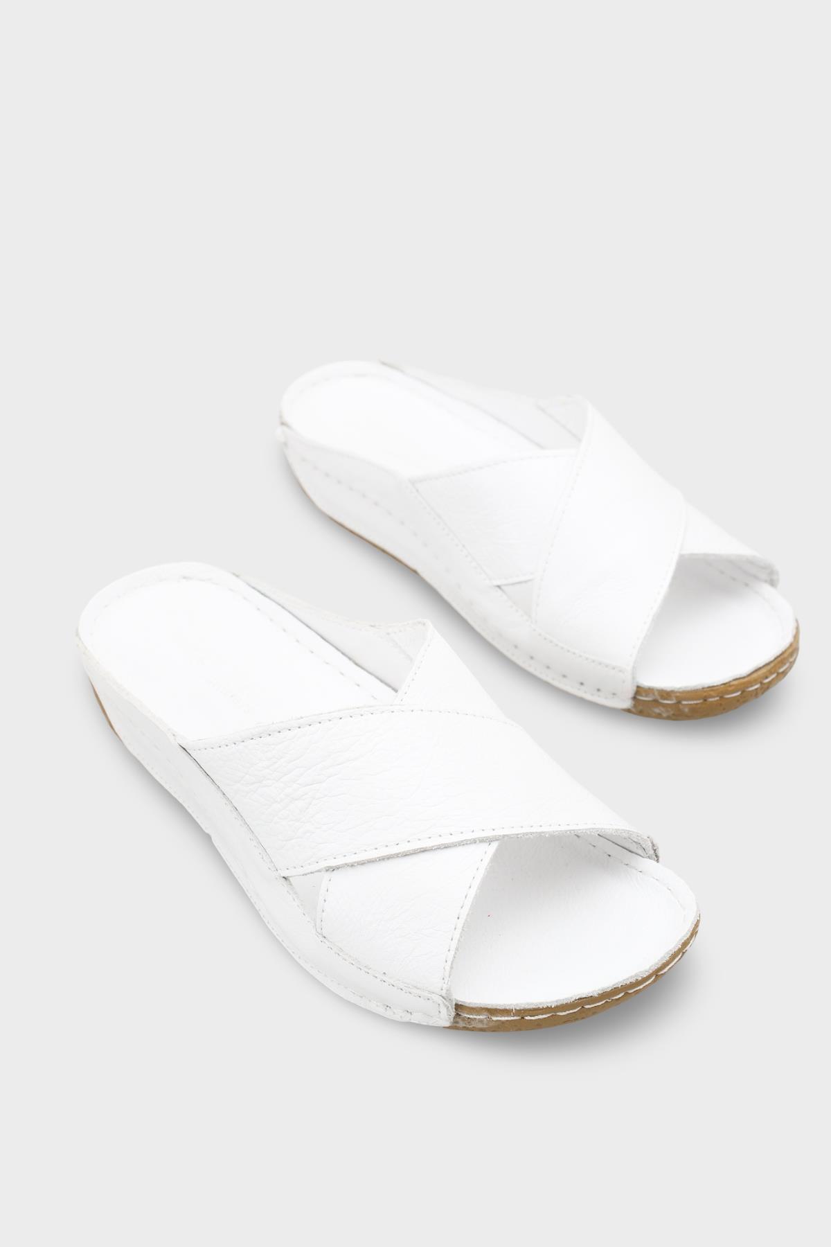 Capone Sophi Genuine Leather Soft Comfort Women White Sandal