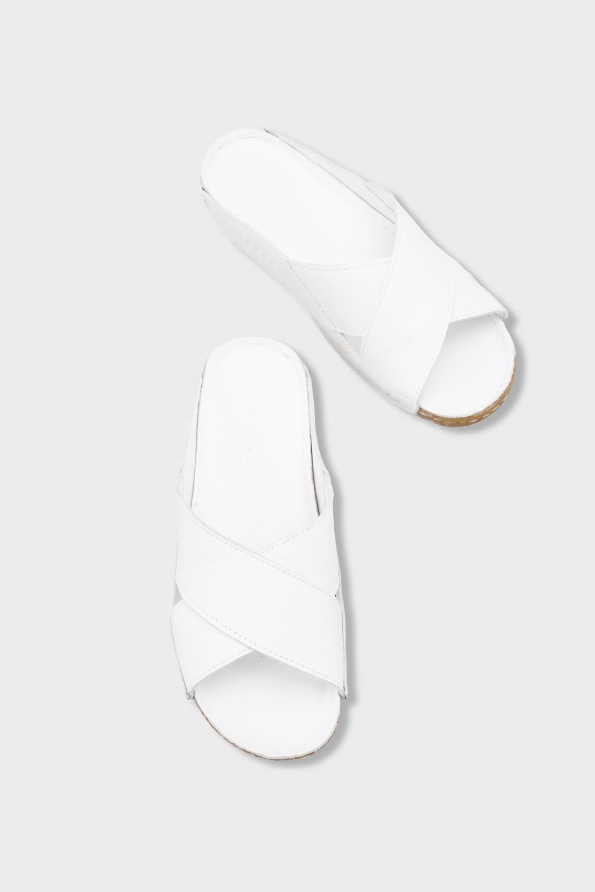 Capone Sophi Genuine Leather Soft Comfort Women White Sandal