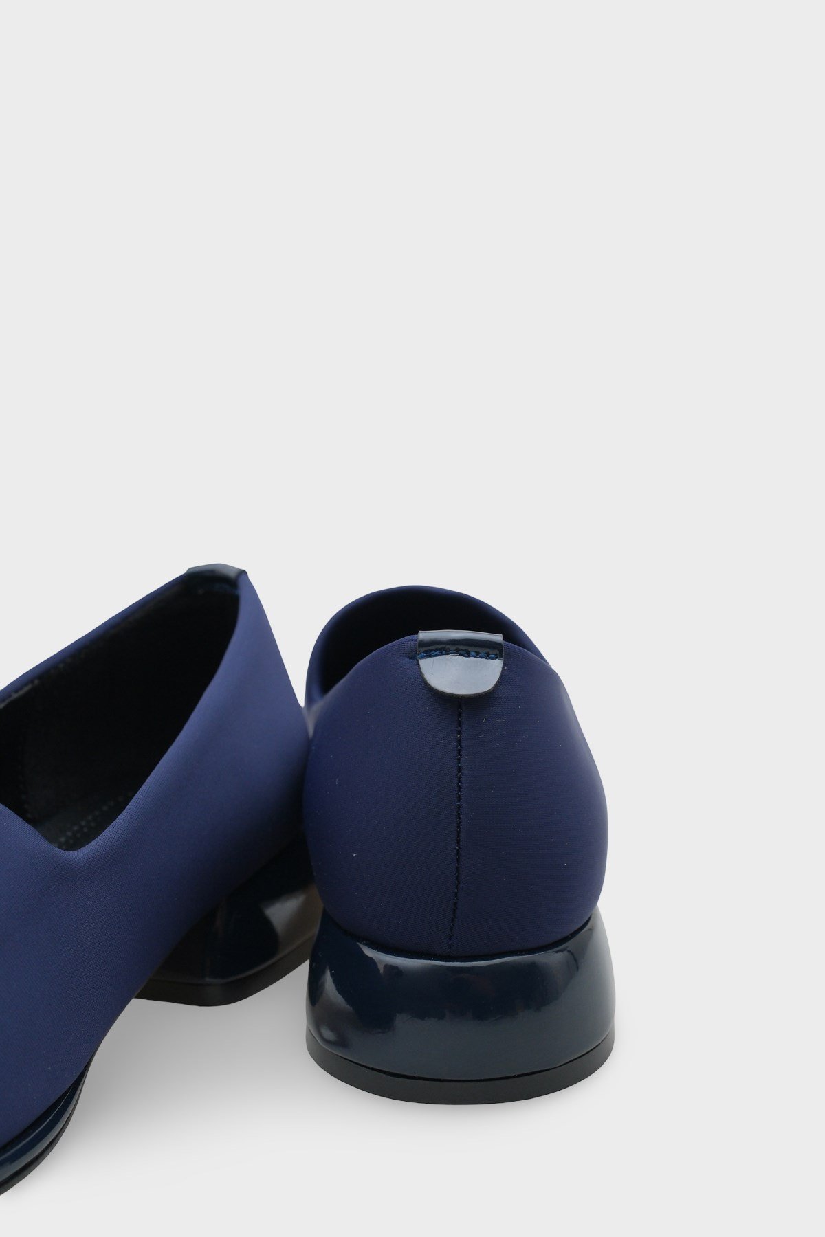 Capone Stretch Short-Heeled Comfort Women Navy Shoes