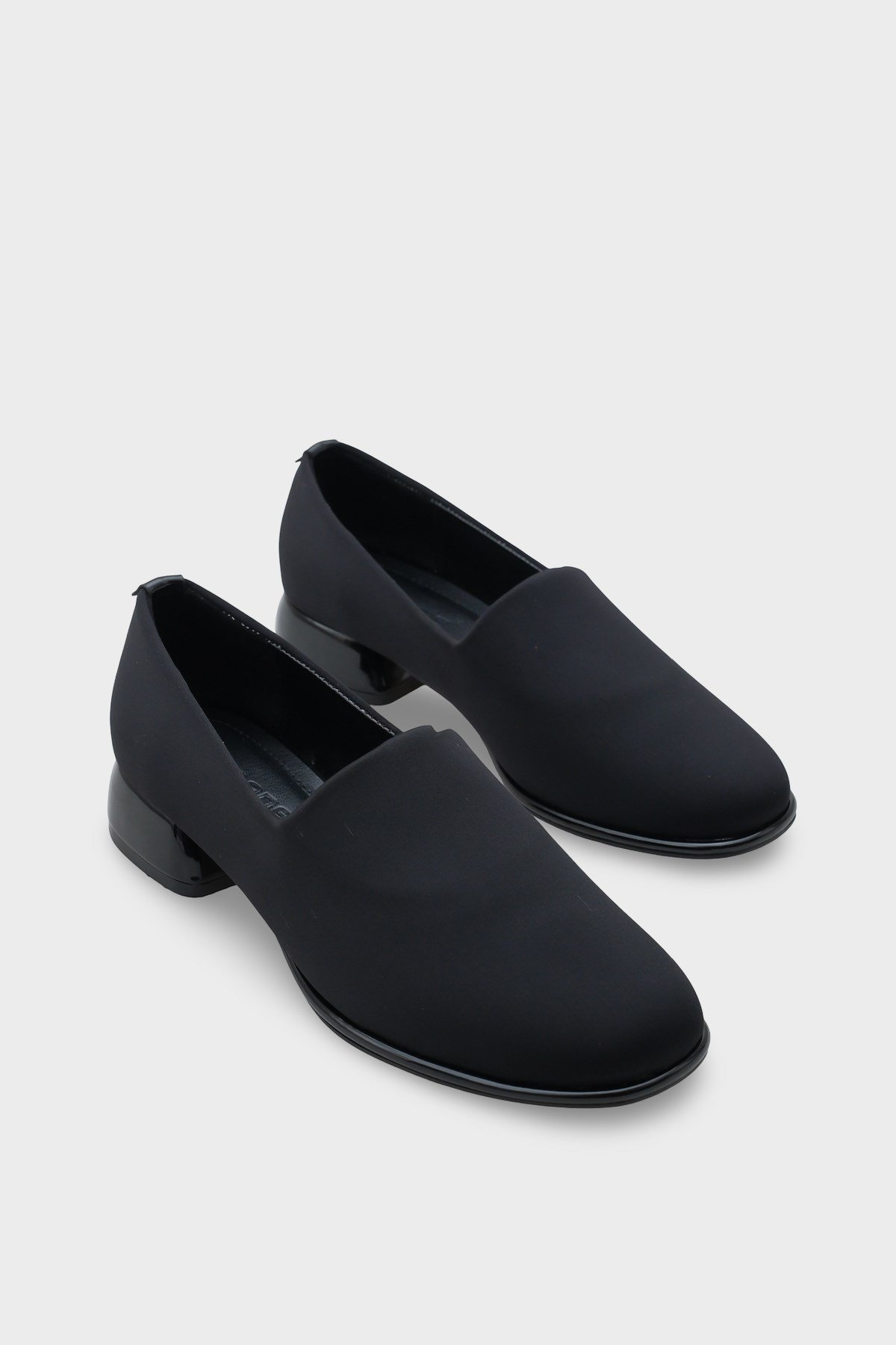 Capone Stretch Short-Heeled Comfort Women Black Shoes