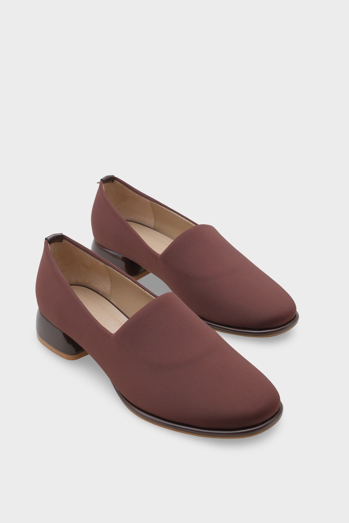 Capone Stretch Short-Heeled Comfort Women Brown Shoes