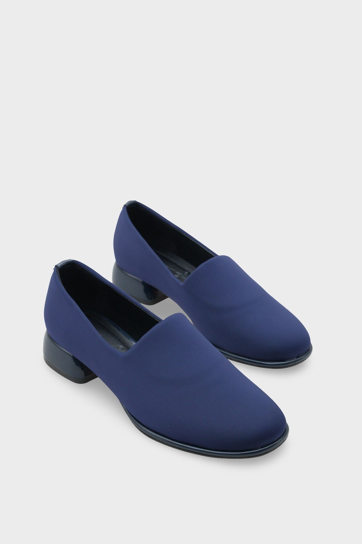 Capone Stretch Short-Heeled Comfort Women Navy Shoes